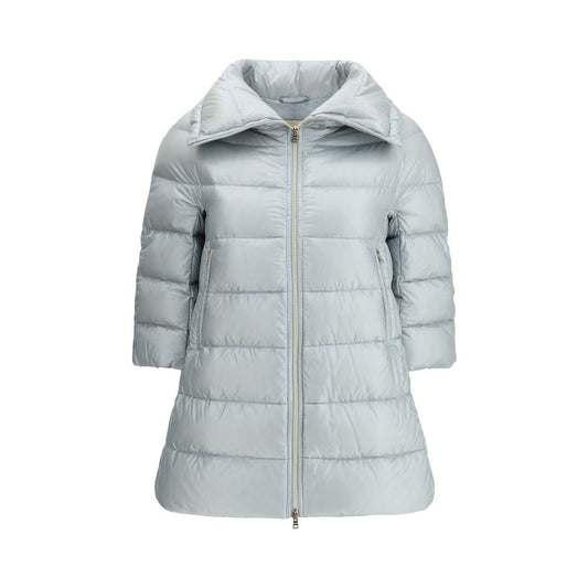 Light Blue Polyester Coat