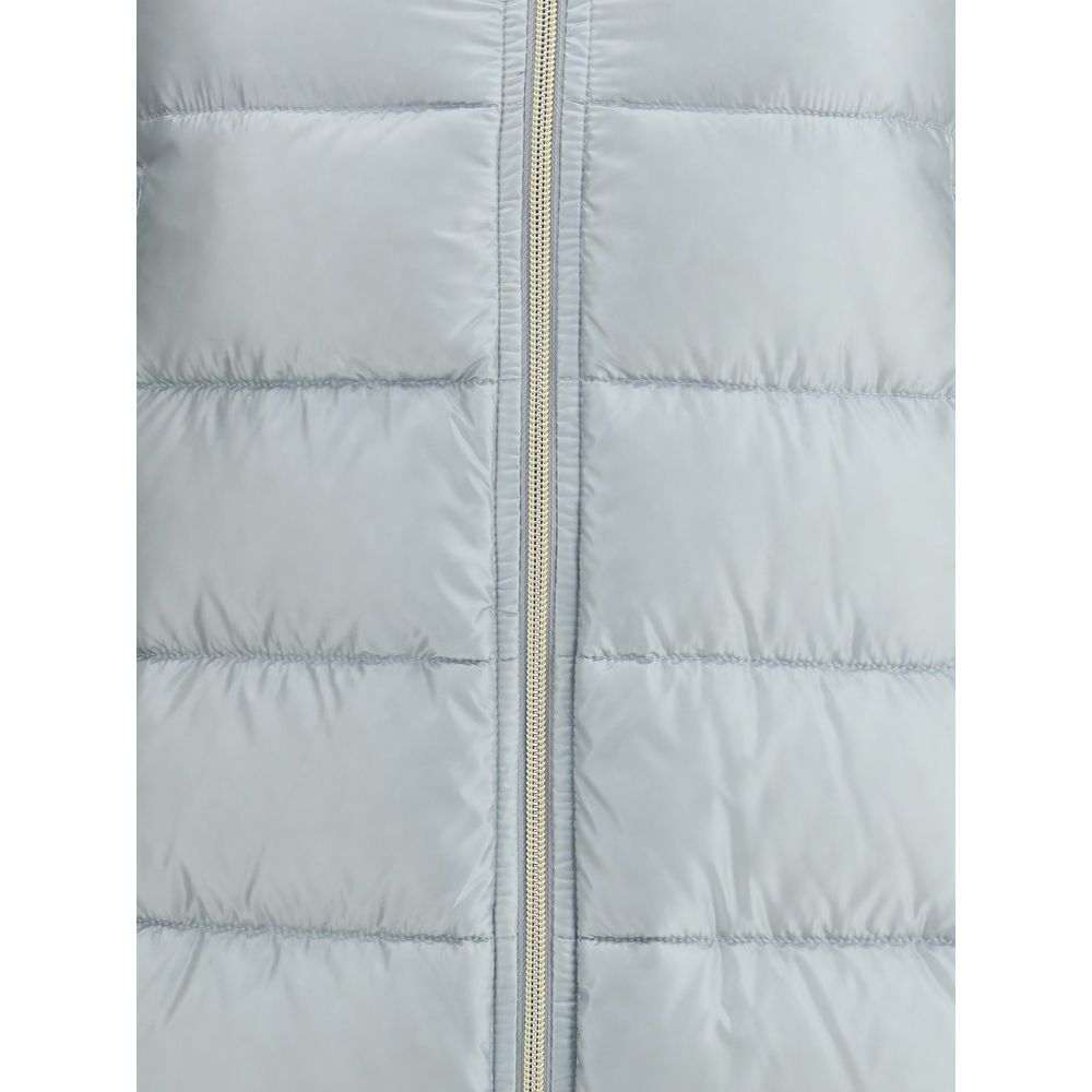 Light Blue Polyester Coat