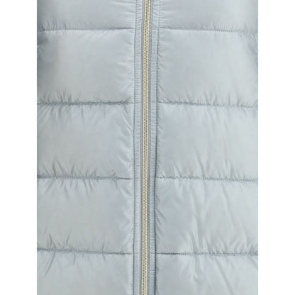 Light Blue Polyester Coat
