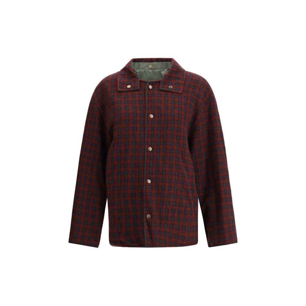 Green Wool Shell Jacket