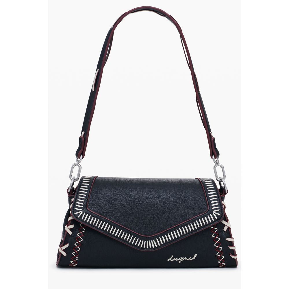 Black Polyethylene Women Handbag