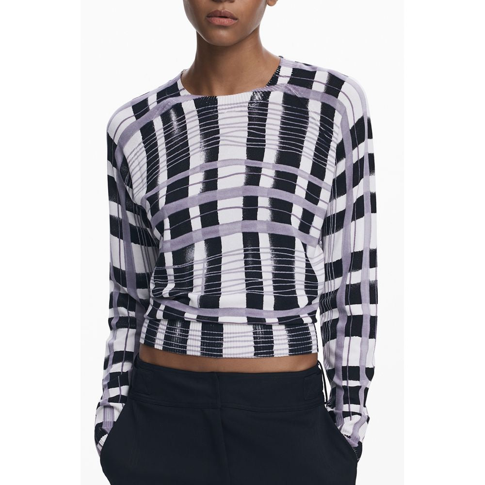 White Viscose Women Sweater