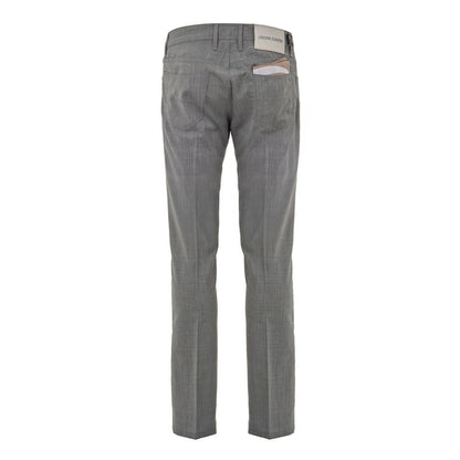 Gray Wool Casual Pants