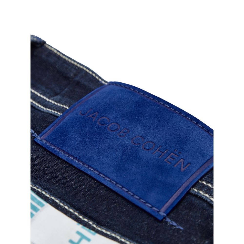 Blue Cotton Skinny Jeans