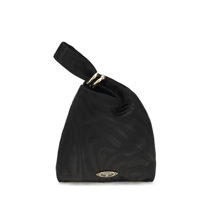 Black Silk Clutch Bag