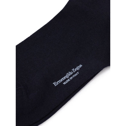 Navy Blue Wool Socks