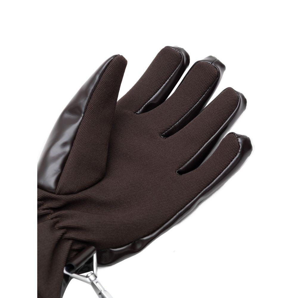 Brown Polyester Gloves
