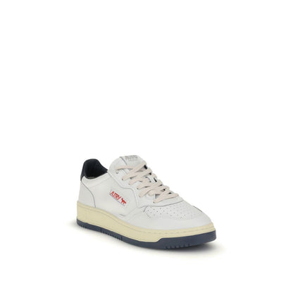 White Leather Athletic Sneakers