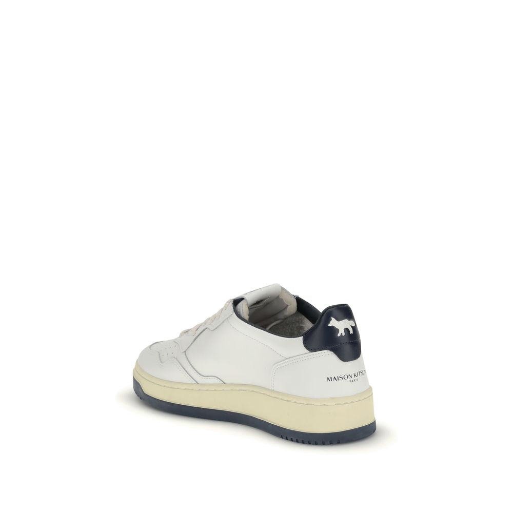 White Leather Athletic Sneakers