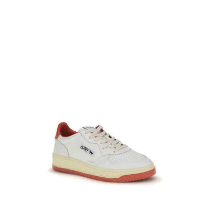 White Leather Athletic Sneakers