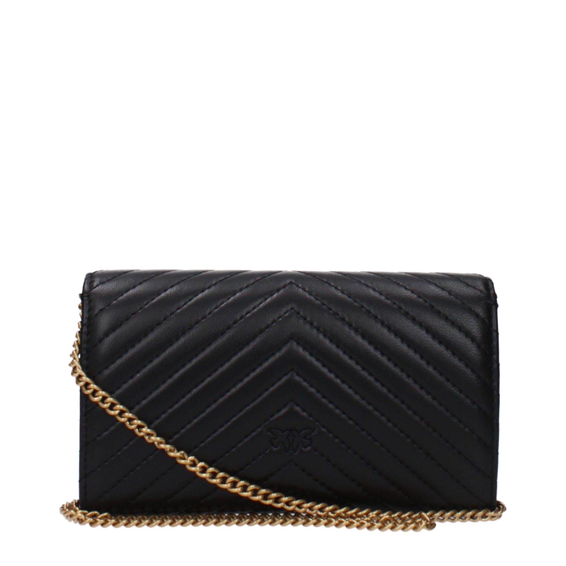 Black Leather Clutch Bag