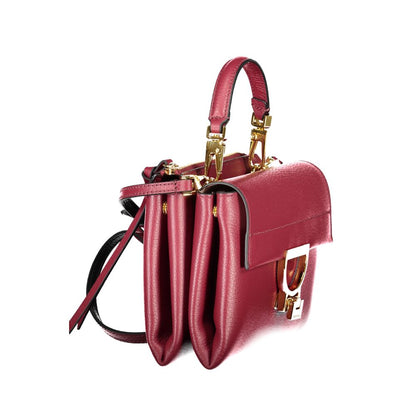 Purple Leather Handbag