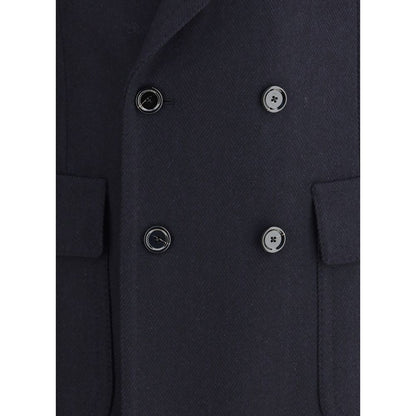 Blue Wool Coat