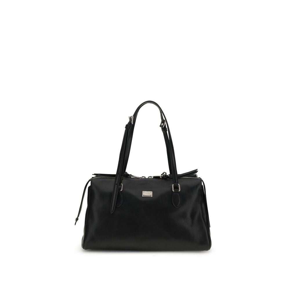 Black Calf Leather Bos Taurus Shoulder Bag