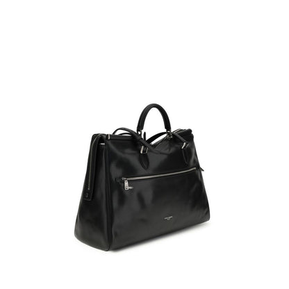 Black Calf Leather Bos Taurus Handbag