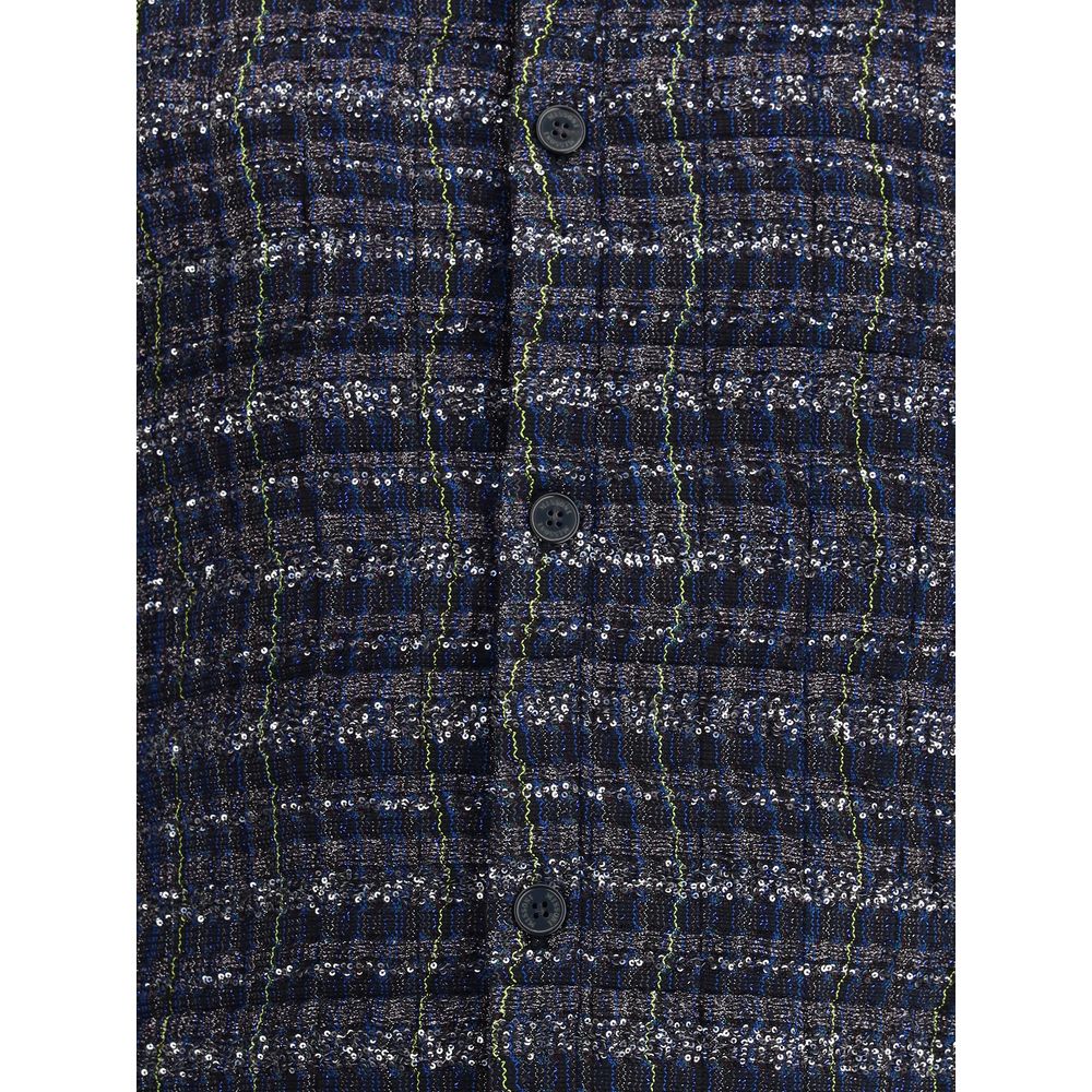 Blue Viscose Coat
