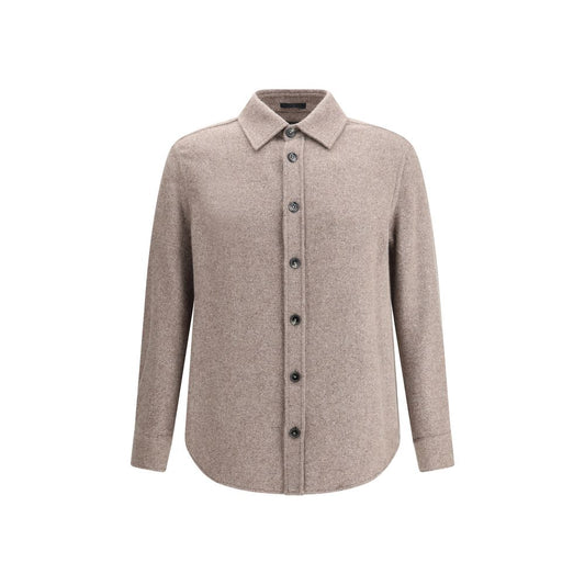 Brown Cashmere Dress Shirt