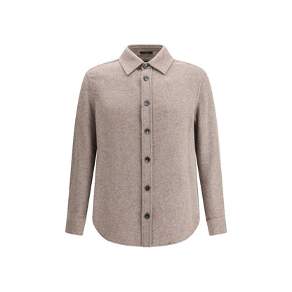 Brown Cashmere Dress Shirt
