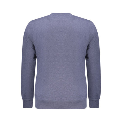Blue Cotton Men Sweater