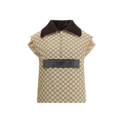 Beige Cotton Jackets And Coat