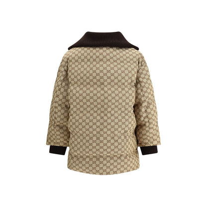 Beige Cotton Bomber