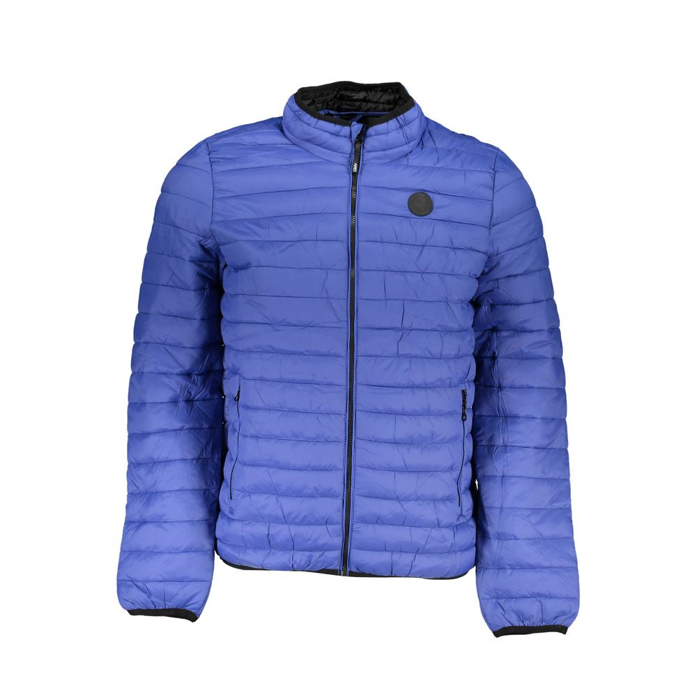 Blue Polyamide Jackets & Coat