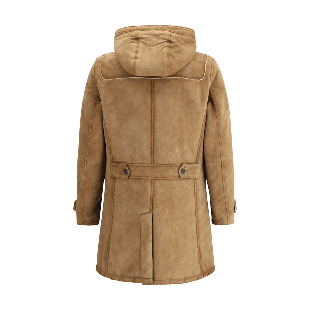 Brown Leather Coat