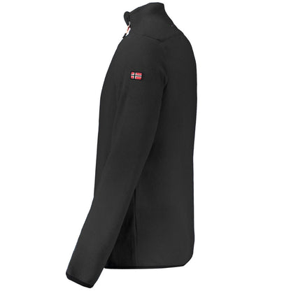 Black Polyester Sweatshirt