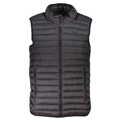 Black Polyamide Sleveless Jacket