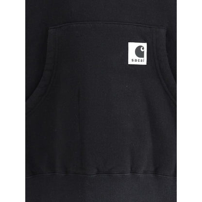 Black Cotton Sweatshirt