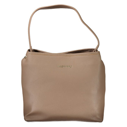 Brown Polyethylene Women Handbag