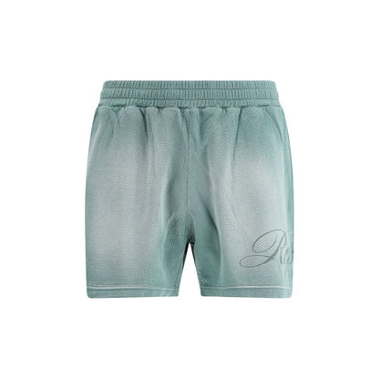 Green Cotton Bermuda Shorts