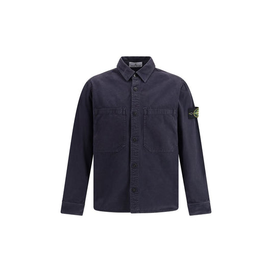 Blue Cotton Dress Shirt